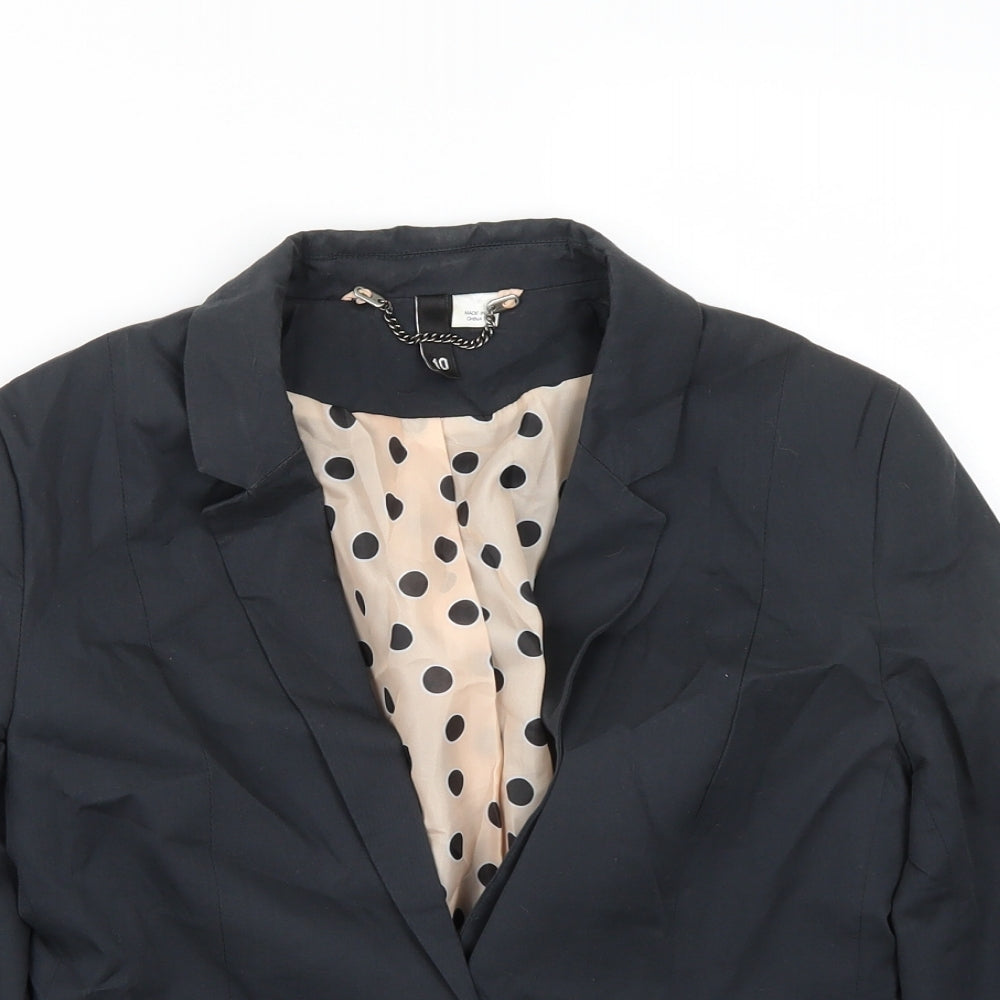 H&M Womens Grey   Jacket Blazer Size 10