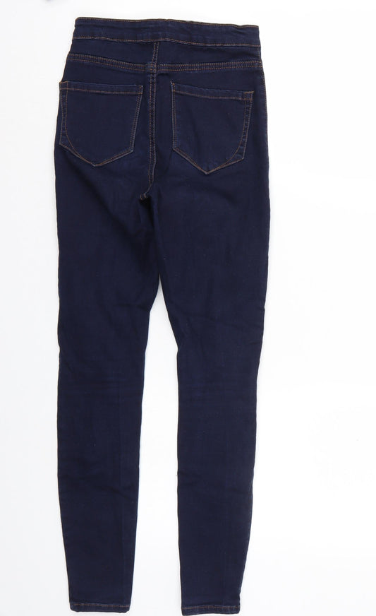 Denim & Co. Womens Blue   Skinny Jeans Size 8 L28 in