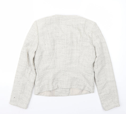 H&M Womens Ivory   Jacket Coat Size 6