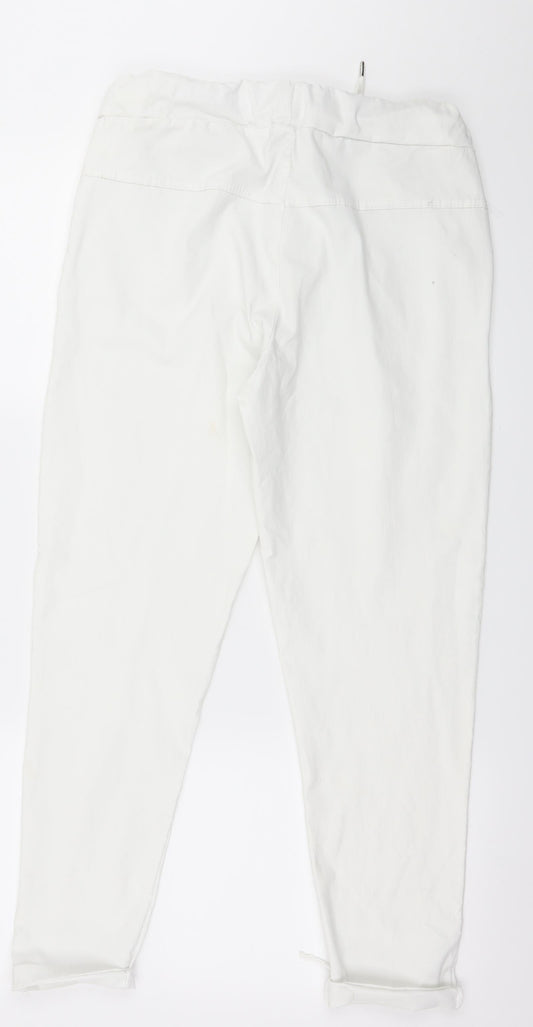 Preworn Womens White   Trousers  Size 10 L25 in