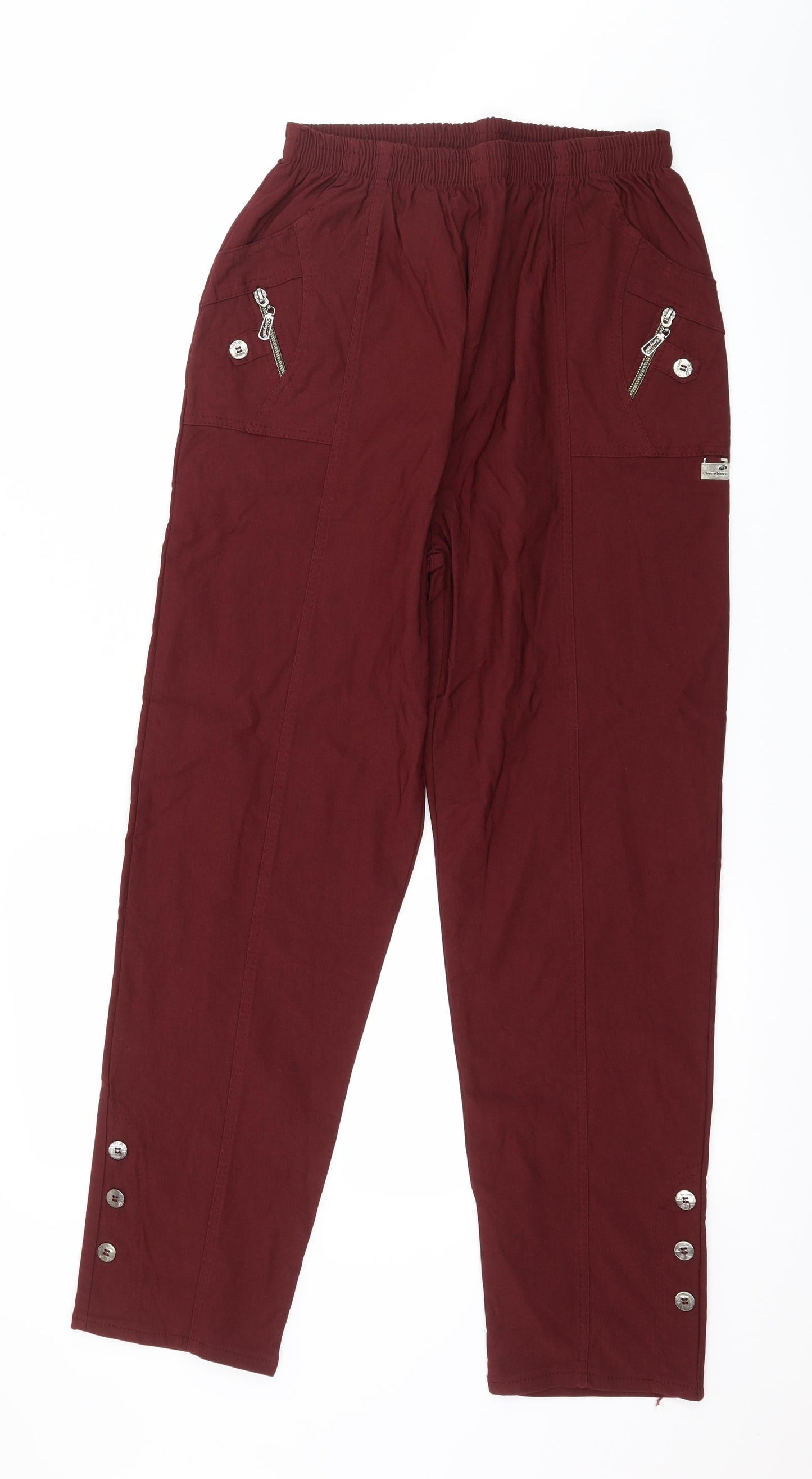 Preworn Womens Red   Trousers  Size 30 in L28 in