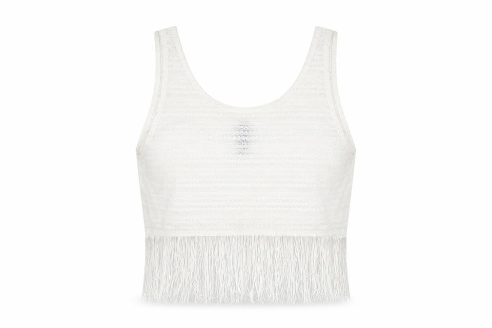 Divided by H&M Womens White  Jersey Basic Tank Size S