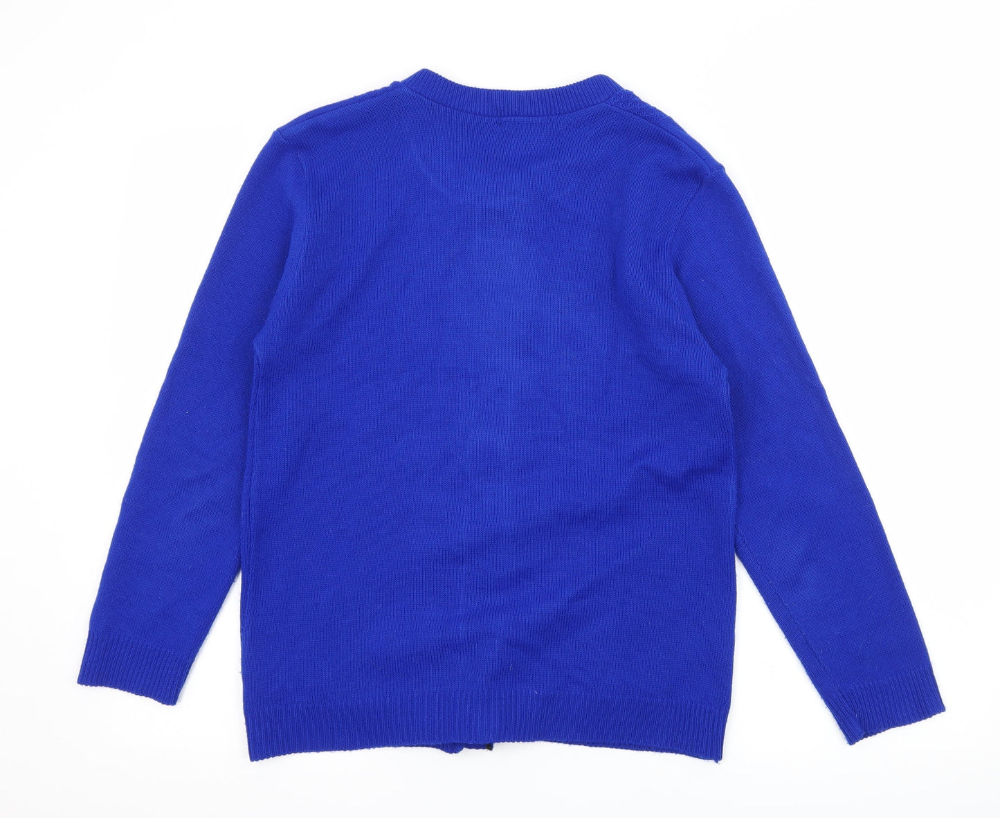 Lizzie Clark Womens Blue  Knit Cardigan Jumper Size S
