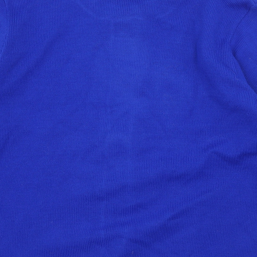 Lizzie Clark Womens Blue  Knit Cardigan Jumper Size S