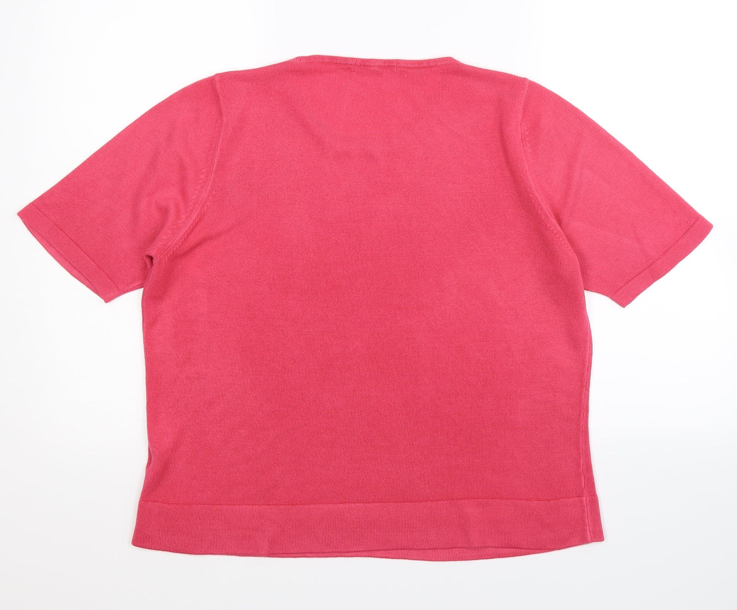 Marks and Spencer Womens Pink  Knit Pullover Jumper Size 16