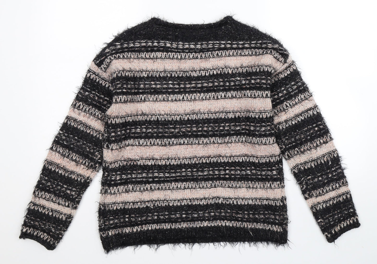 Apricot Womens Multicoloured Striped Knit Pullover Jumper Size M