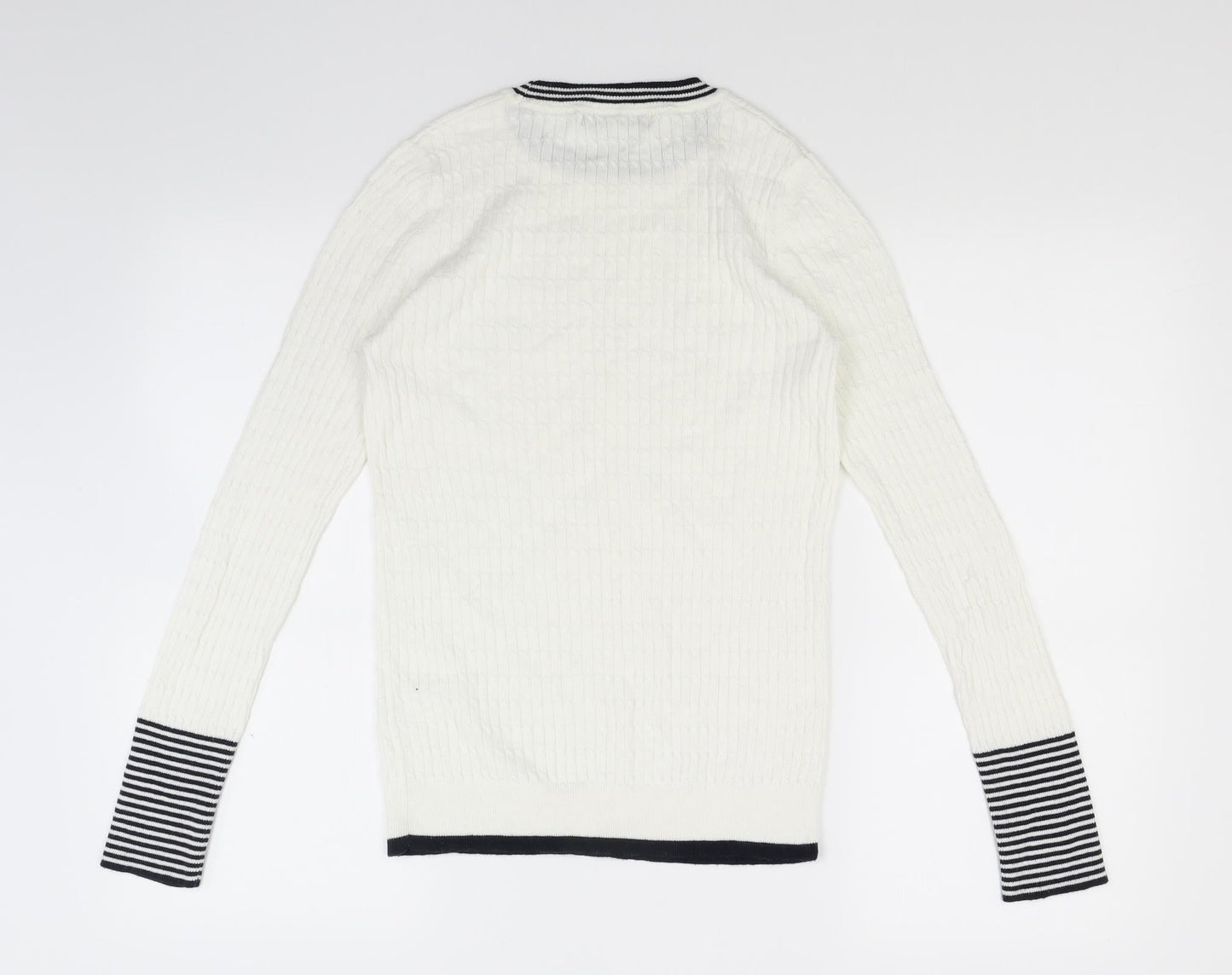 NEXT Womens Ivory  Knit Pullover Jumper Size 10