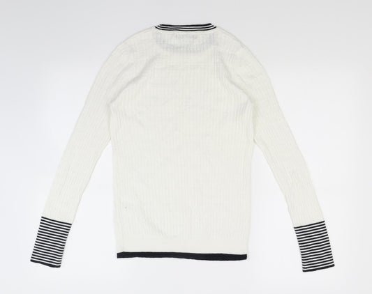NEXT Womens Ivory  Knit Pullover Jumper Size 10