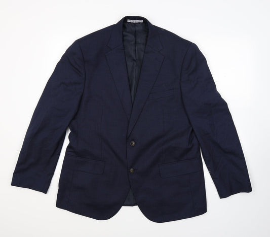 Marks and Spencer Mens Blue   Jacket Suit Jacket Size 42
