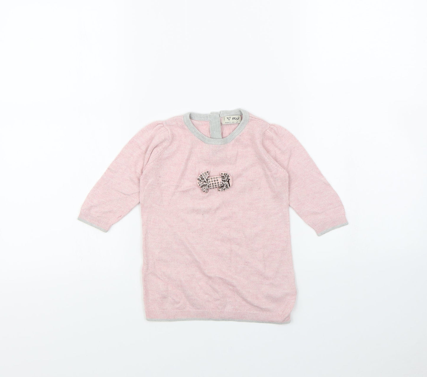 NEXT Baby Pink   Pullover Jumper Size 6-9 Months