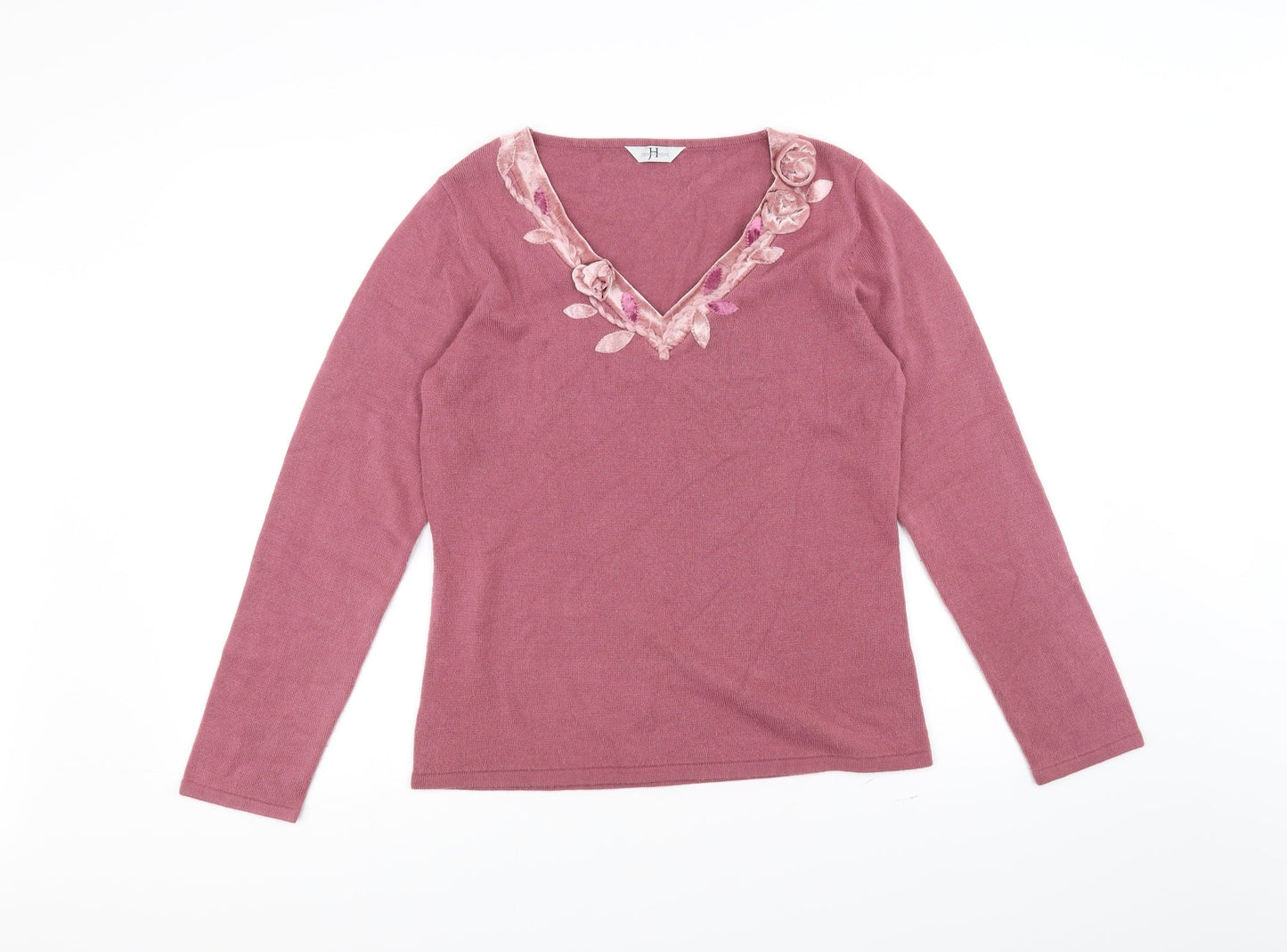 Joanna Hope Womens Pink   Pullover Jumper Size 12