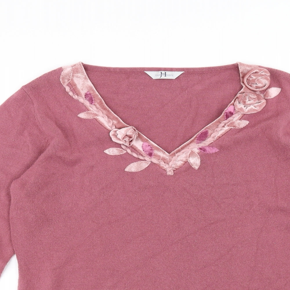 Joanna Hope Womens Pink   Pullover Jumper Size 12