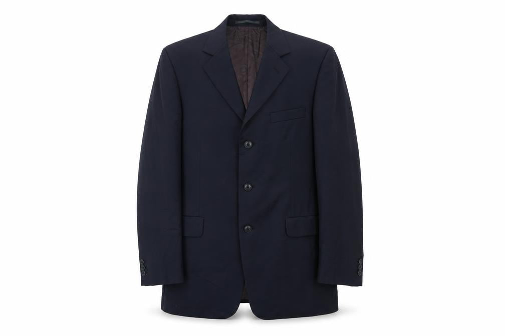 Front view of Austin Reed men’s blue jacket suit jacket, size 38