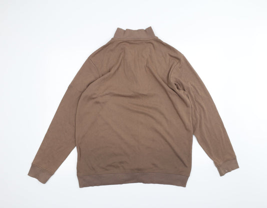 Cotton Traders Mens Brown   Pullover Jumper Size L