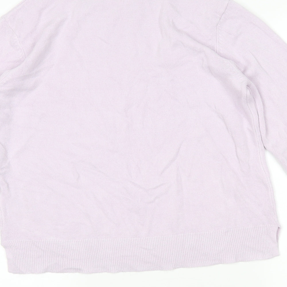 M&S Womens Purple   Tunic Jumper Size 10