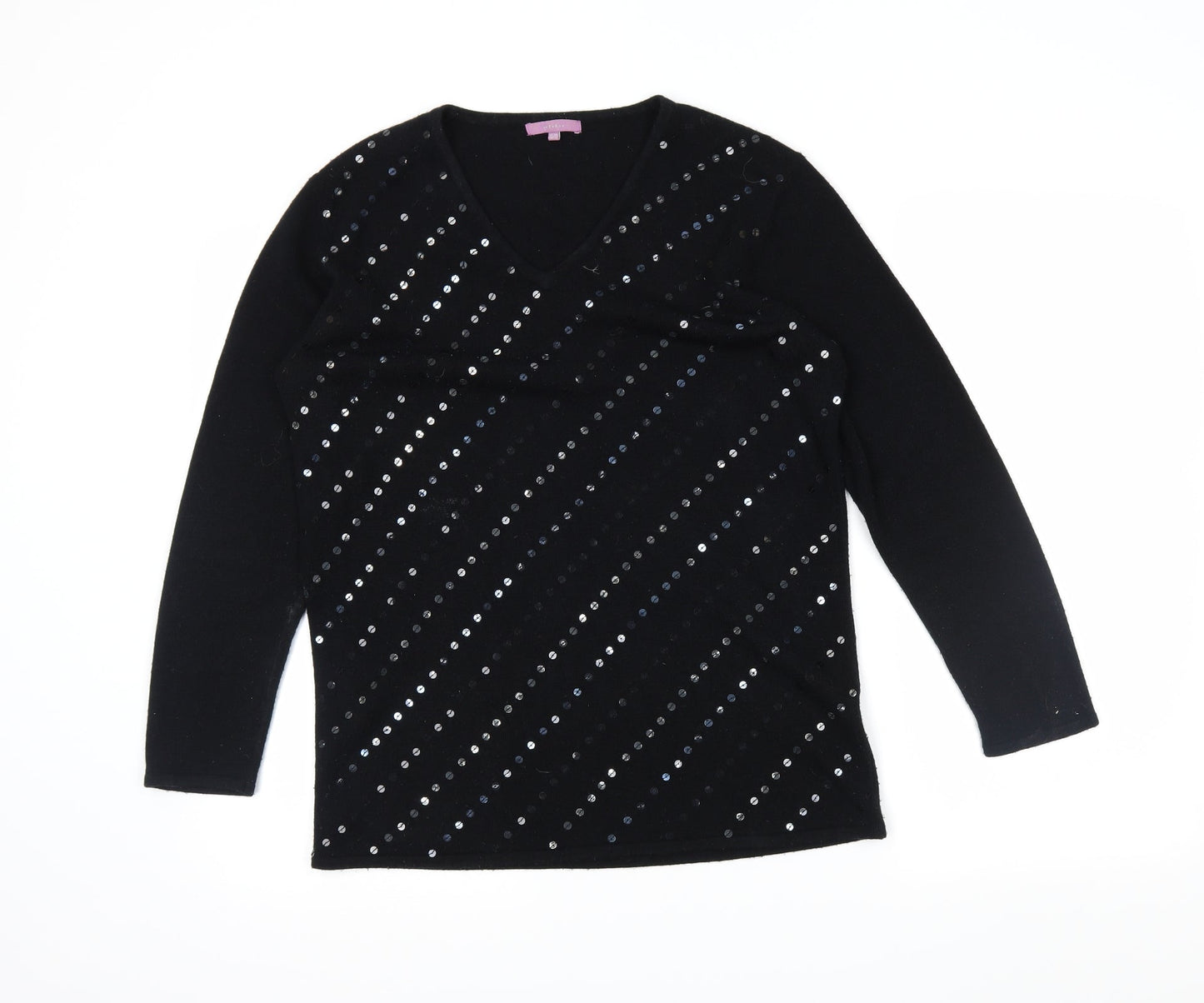 Alibi Womens Black   Tunic Jumper Size 10