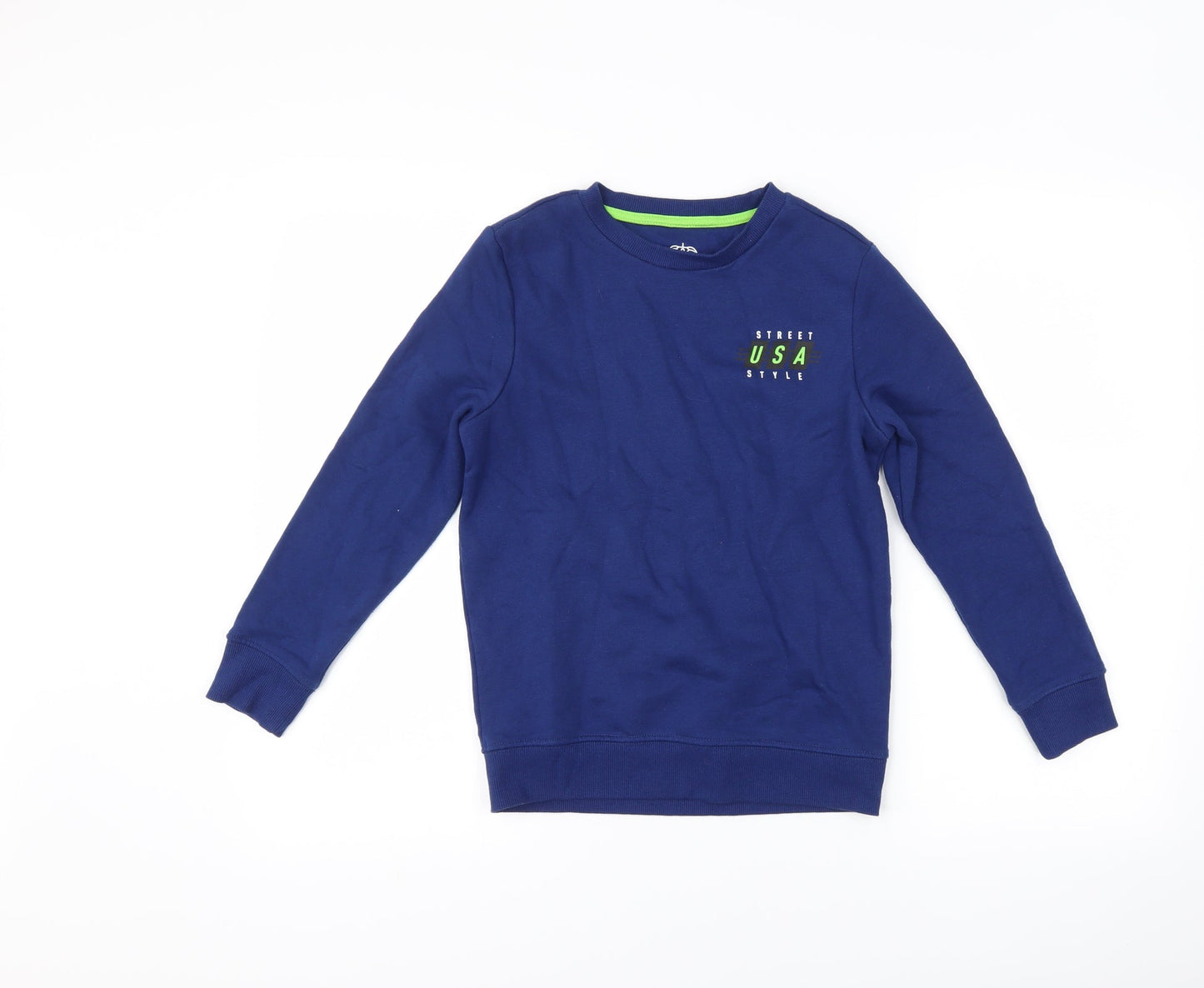 F&F Boys Blue   Pullover Sweatshirt Size 8-9 Years  - Graphic