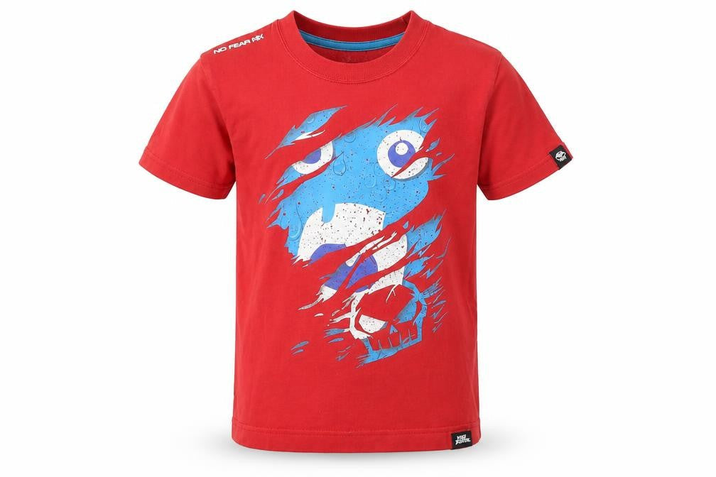 No Fear Boys Red   Basic T-Shirt Size 7-8 Years  - Graphic