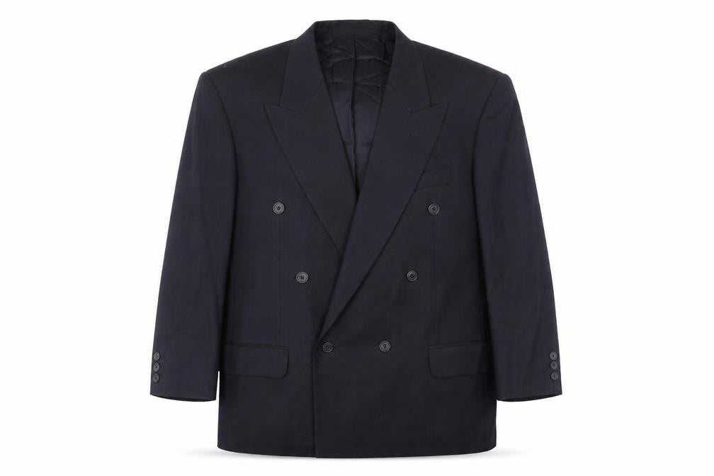 Front view of Marks & Spencer men’s blue jacket suit jacket, size 42