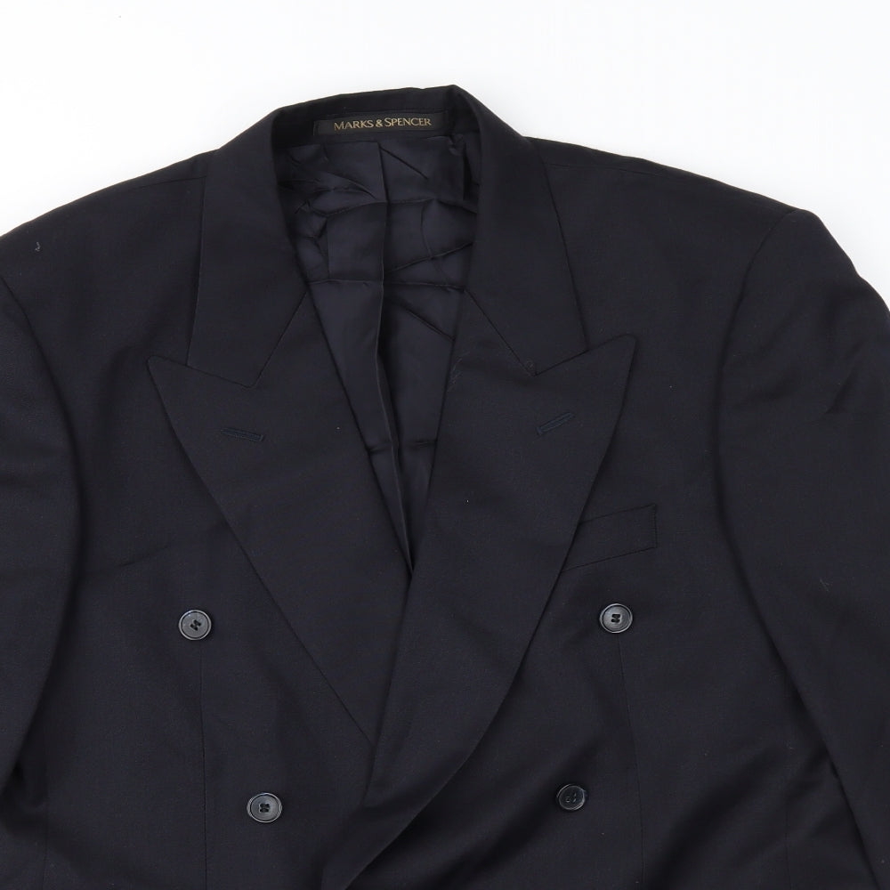 Marks and Spencer Mens Blue   Jacket Suit Jacket Size 42