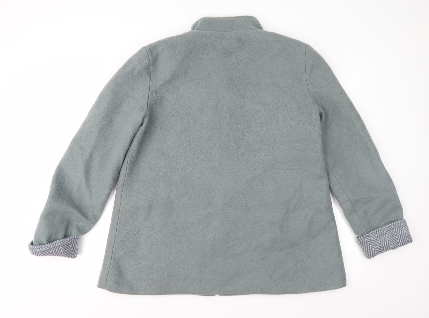 Anne De Lancay Womens Grey  Fleece Jacket Coat Size M