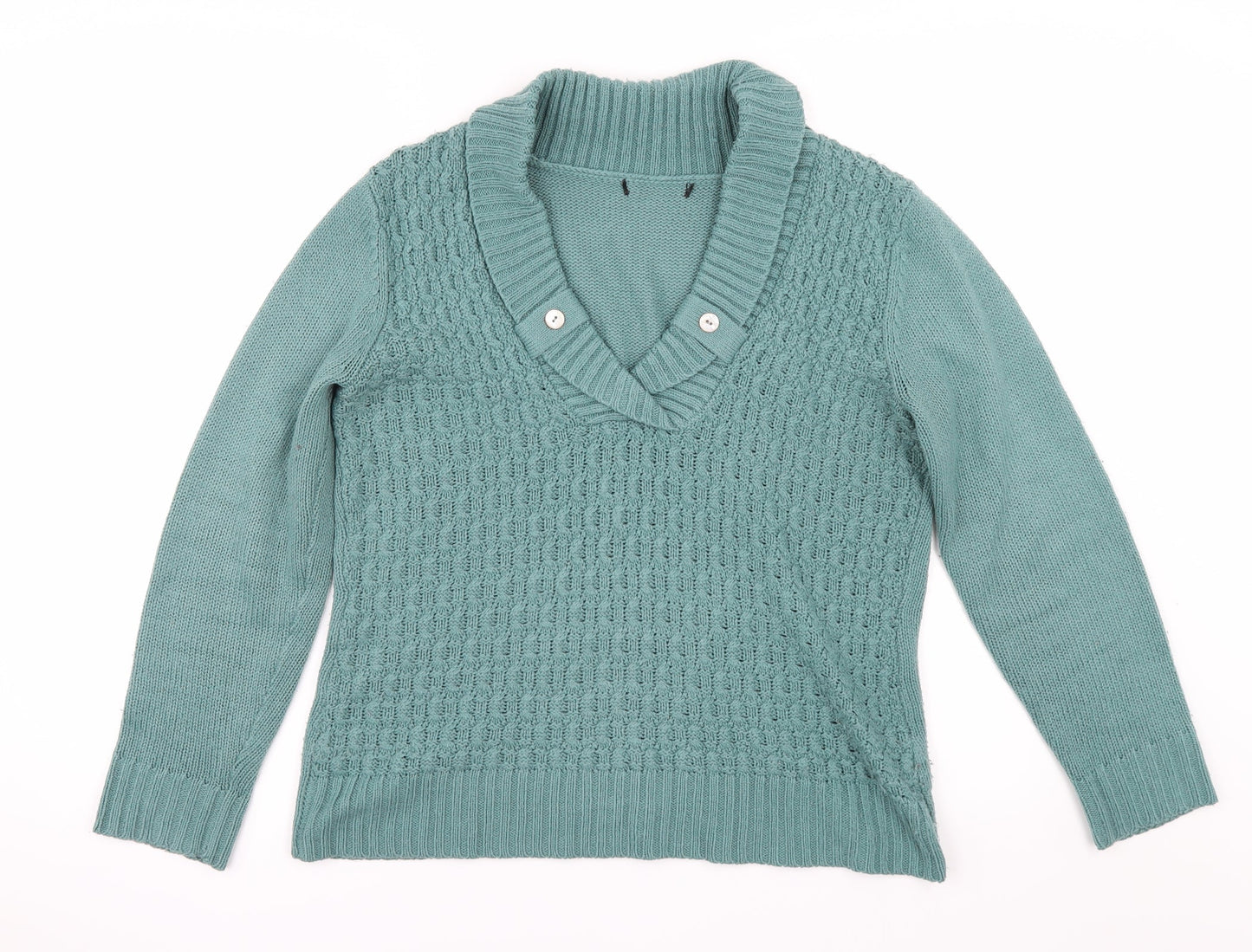 BM Womens Green   Pullover Jumper Size S