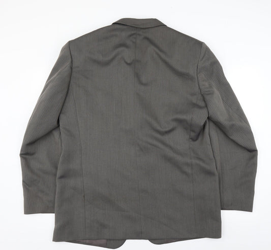 Zantos Mens Grey Herringbone  Jacket Suit Jacket Size 42