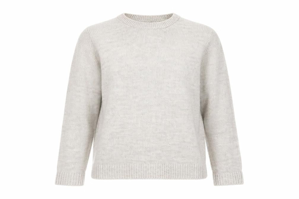 Front view of Nasty Gal women’s beige jumper, size UK 10