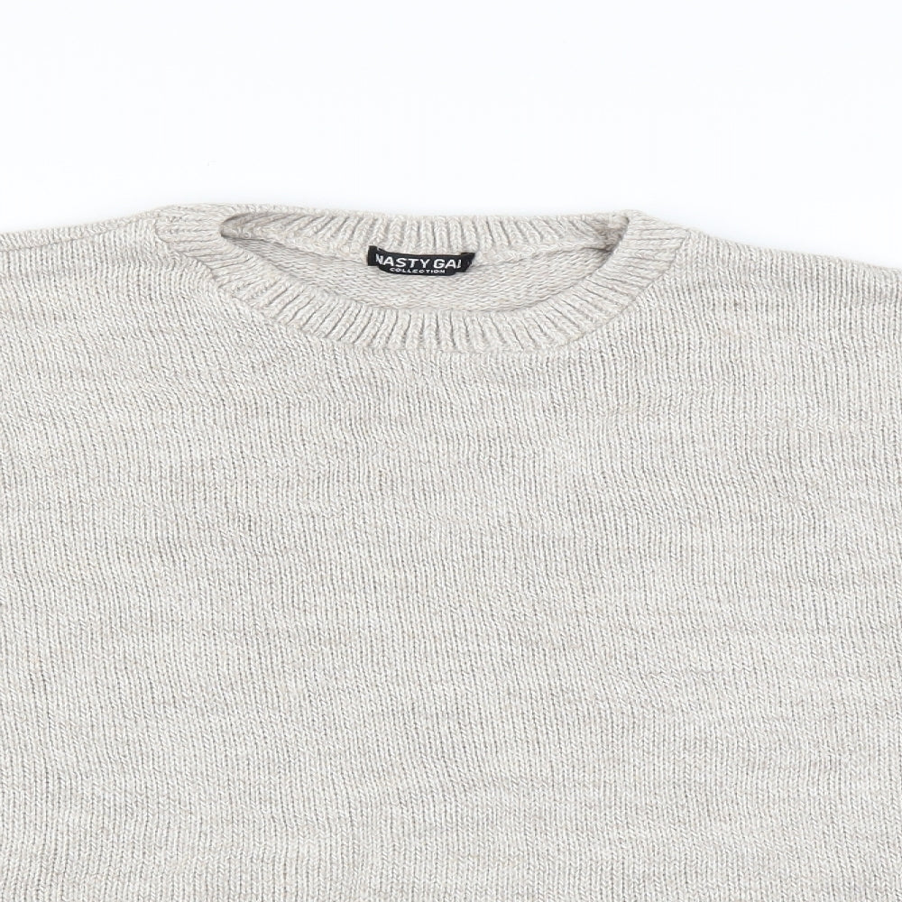 Nasty Gal Womens Beige   Pullover Jumper Size 10