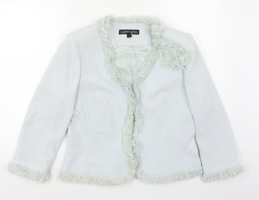 Albert Nipon Womens Blue   Jacket  Size 10