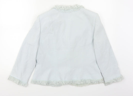Albert Nipon Womens Blue   Jacket  Size 10