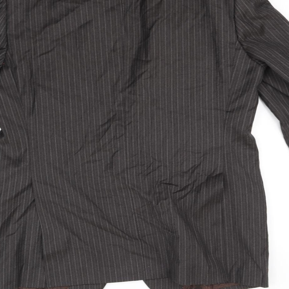 NEXT Womens Brown Geometric  Jacket Blazer Size 42
