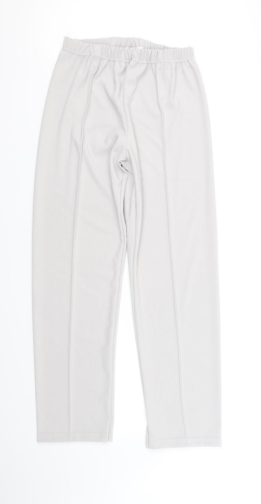 afibel Womens White   Trousers  Size 14 L33 in - Pleated