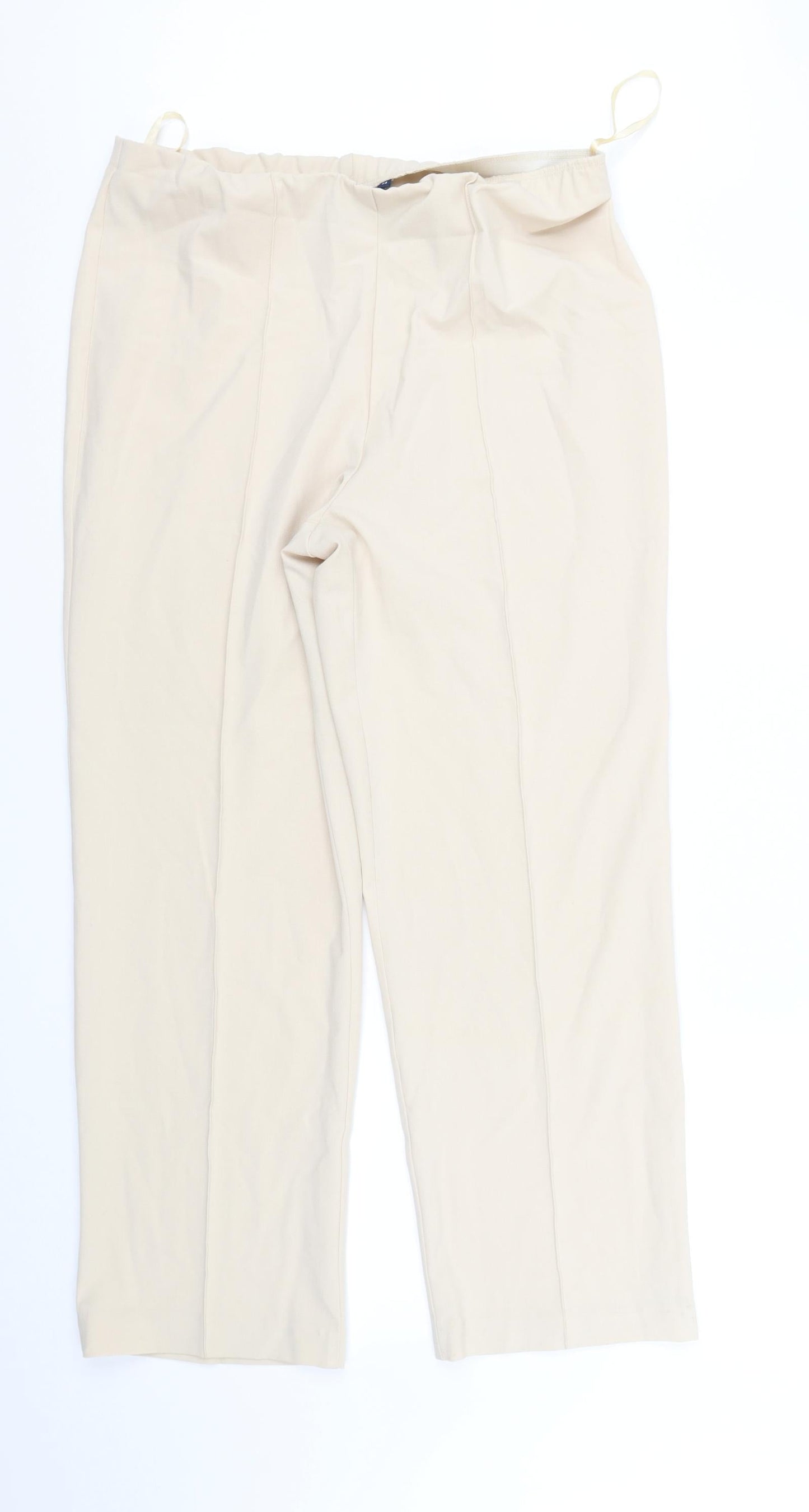 EWM Womens Beige   Trousers  Size 14 L31 in