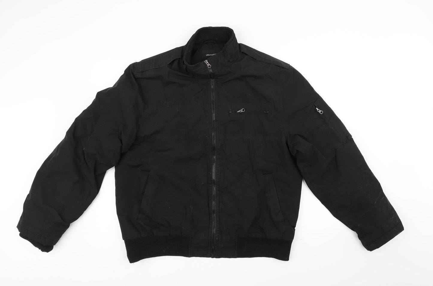 UrbanSpirit Mens Black Houndstooth  Jacket  Size L