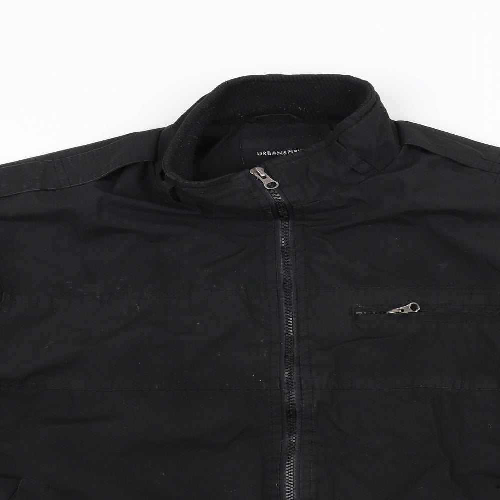 UrbanSpirit Mens Black Houndstooth  Jacket  Size L