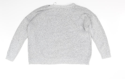 Peacocks Womens Grey   Pullover Jumper Size L