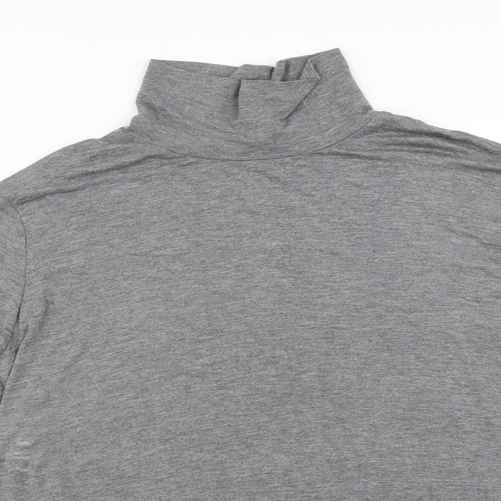H&M  Womens Grey   Basic T-Shirt Size L
