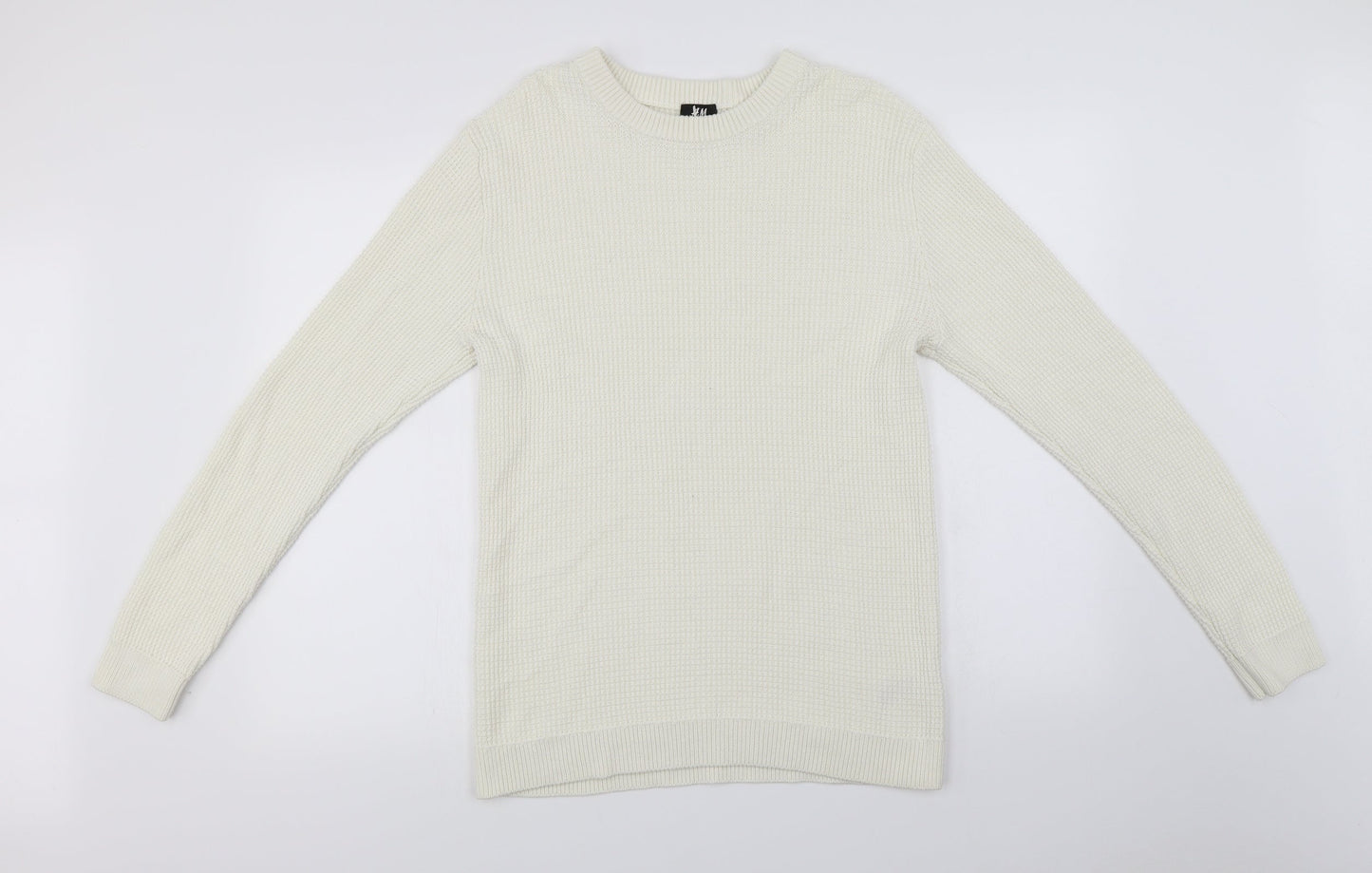 H&M  Womens Ivory   Pullover Jumper Size M