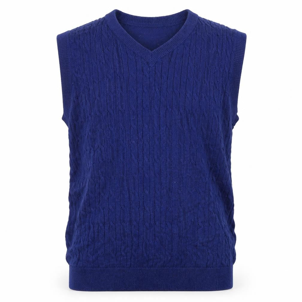 Front view of John Lewis boys’ blue pullover sweatshirt, size 10, years