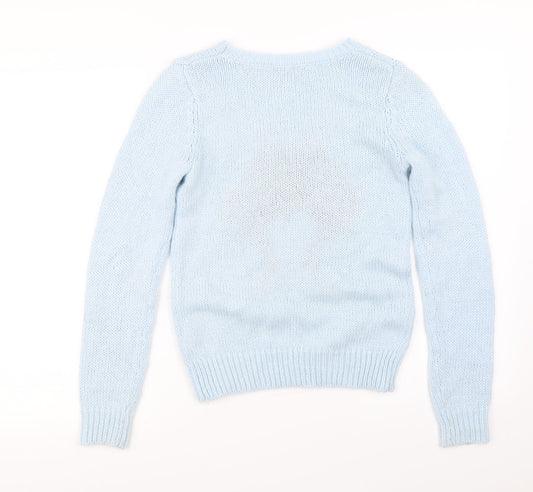 Dorothy Perkins  Womens Blue   Pullover Jumper Size 6  - Bird pattern