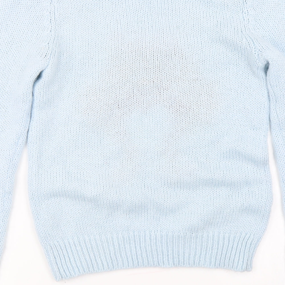 Dorothy Perkins  Womens Blue   Pullover Jumper Size 6  - Bird pattern