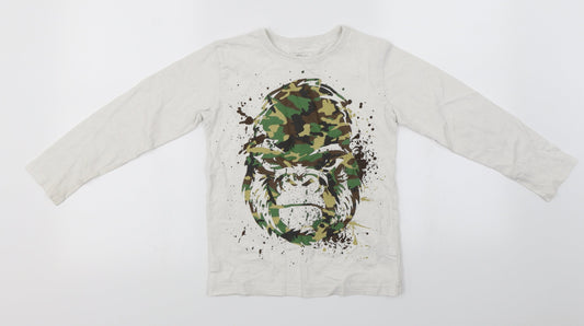 NEXT Boys White   Basic T-Shirt Size 7 Years