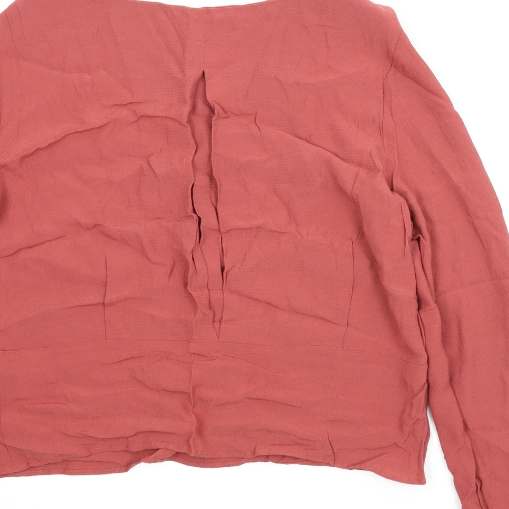 M&S Womens Red   Basic Blouse Size 12
