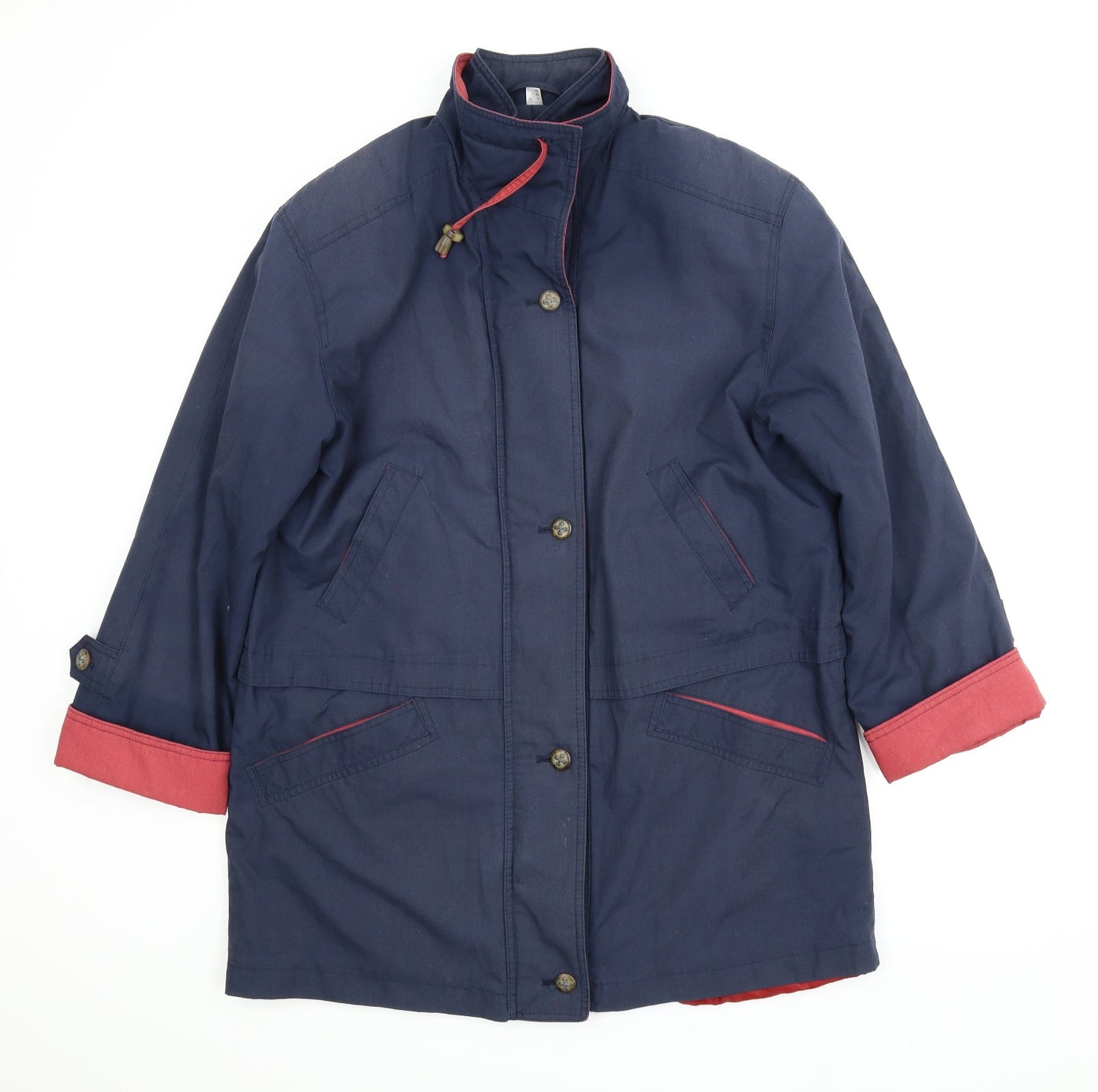 Preworn Womens Blue   Parka Coat Size 14