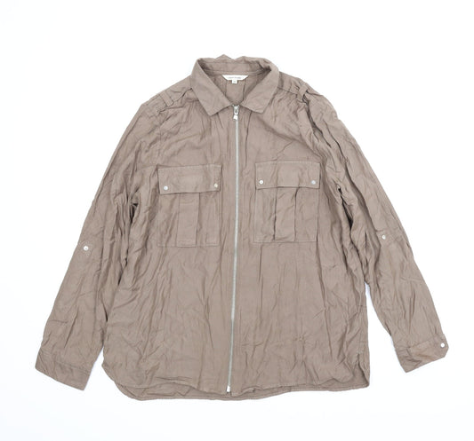 River Island Womens Brown   Basic Blouse Size 12
