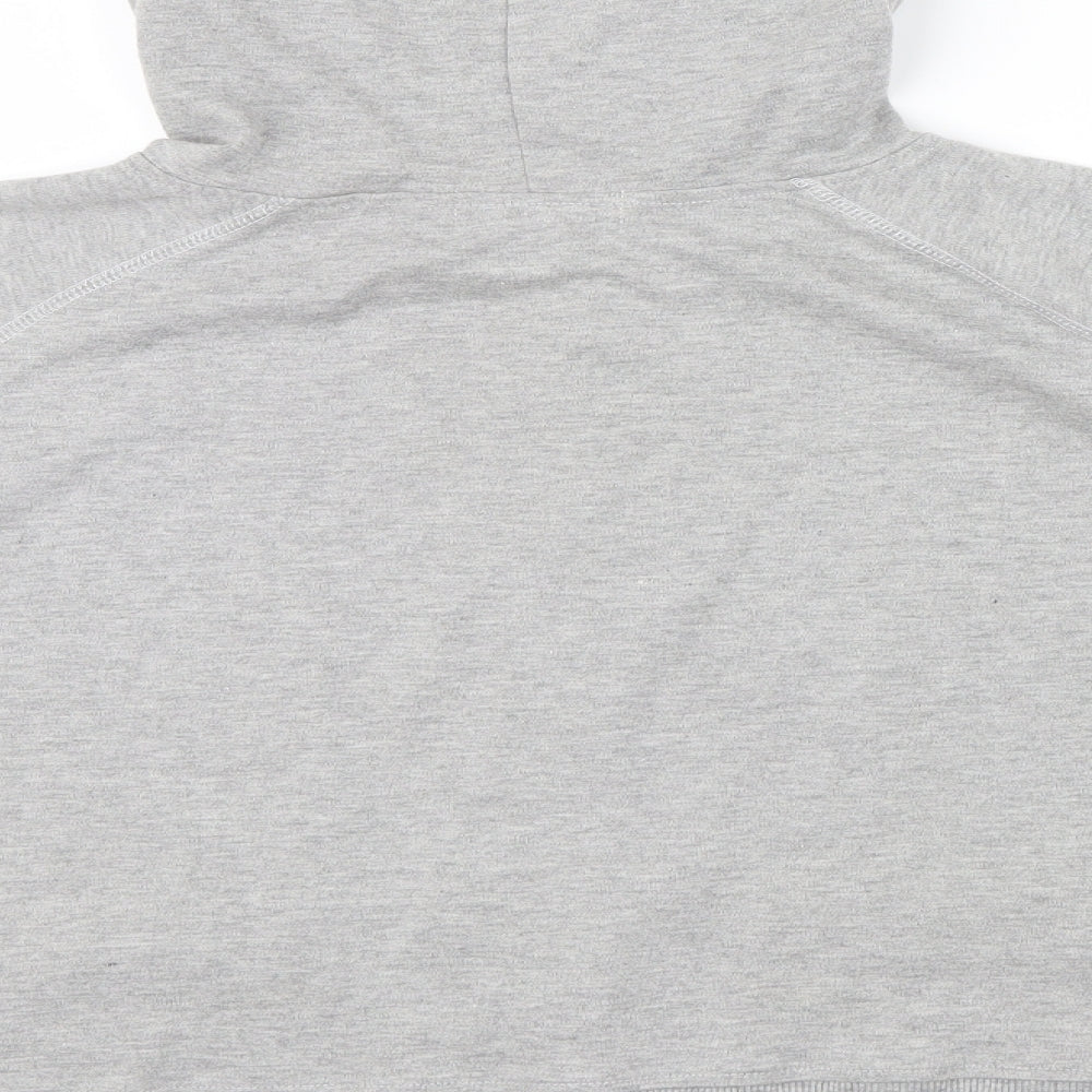 Vivid Womens Grey   Full Zip Hoodie Size 16  - front pockets