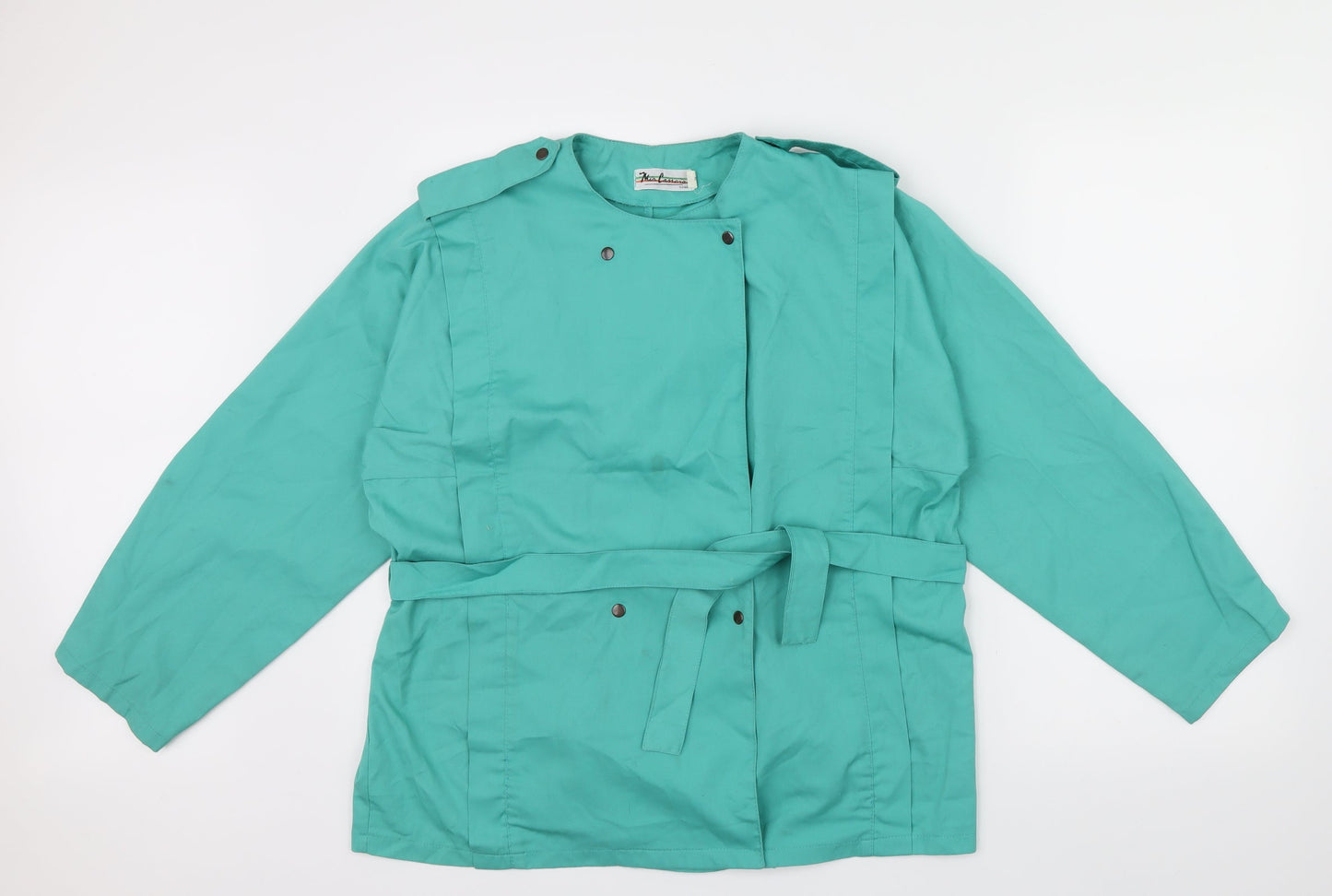 Roma Womens Green   Jacket  Size 12  - Belt attached