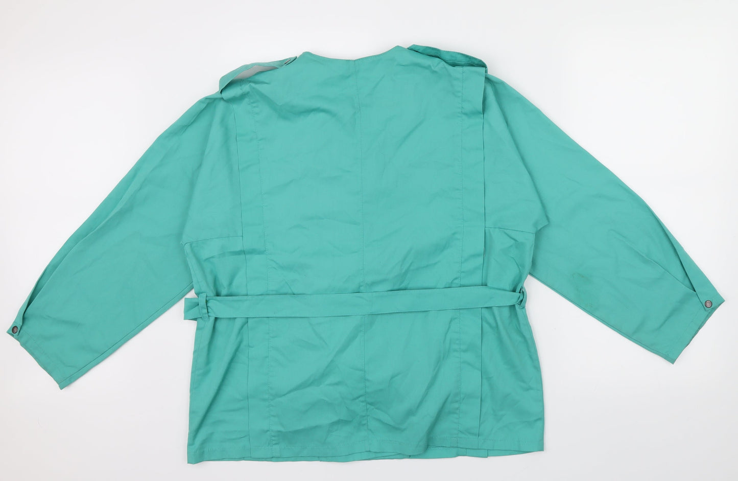 Roma Womens Green   Jacket  Size 12  - Belt attached