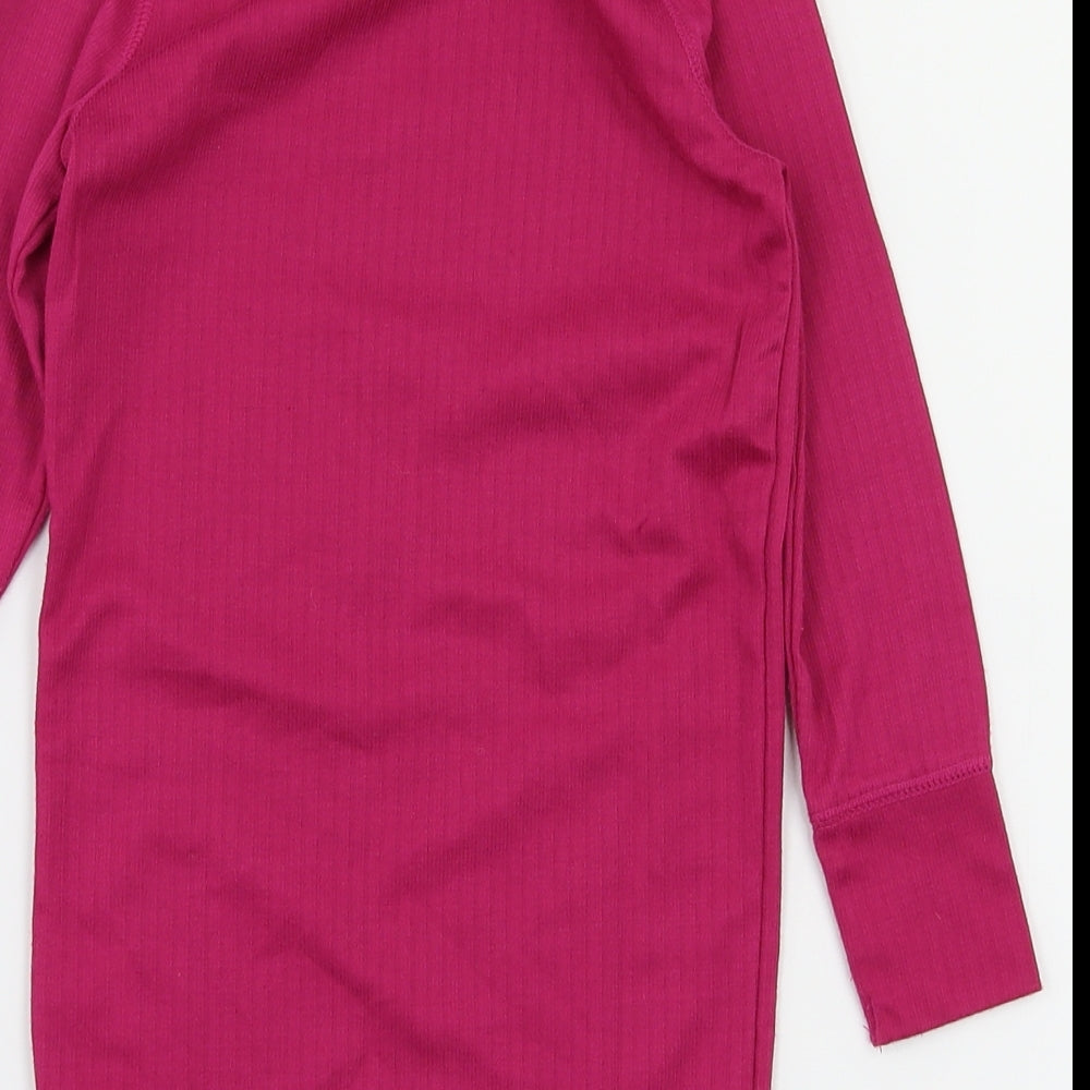 snow wear Girls Pink   Basic T-Shirt Size 3-4 Years